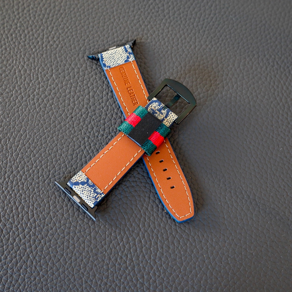 Designer Leather Apple Watch Band