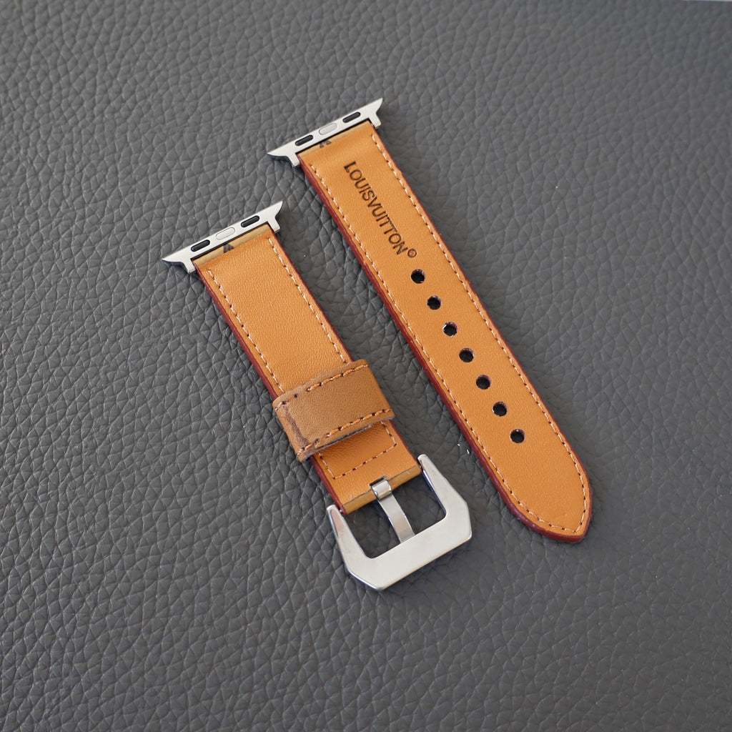 Pale Monogram LV Apple Watch Band