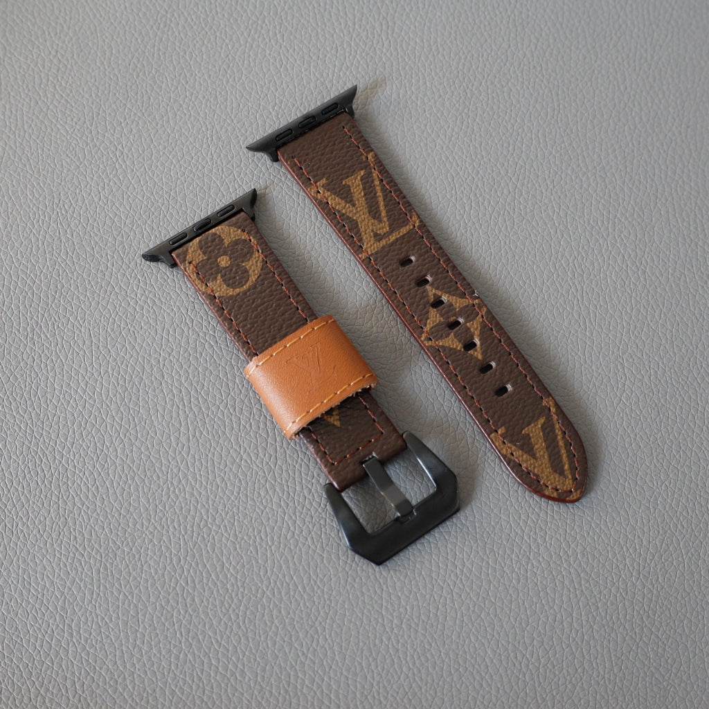 LV Brown Monogram Watch Band for Apple Watch