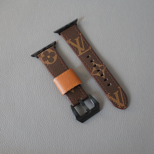 LV Brown Monogram Watch Band for Apple Watch