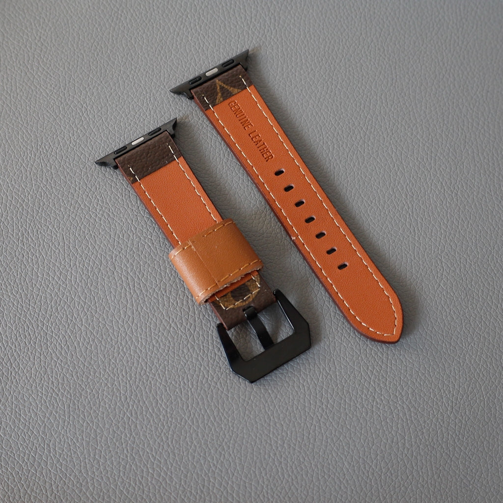 LV Brown Monogram Watch Band for Apple Watch