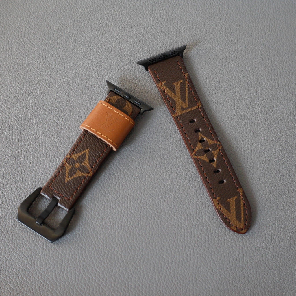 LV Brown Monogram Watch Band for Apple Watch