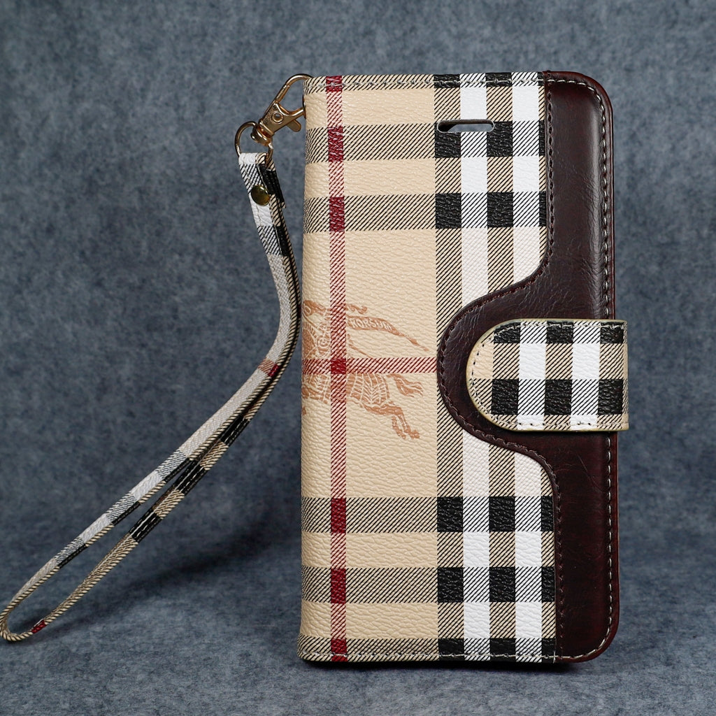 Burberry iPhone Case Wallet Style for 11 12 14 15 16 17