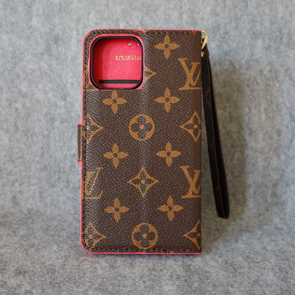 LV Phone Folio Case for iPhone 1116 Pro Max Plus