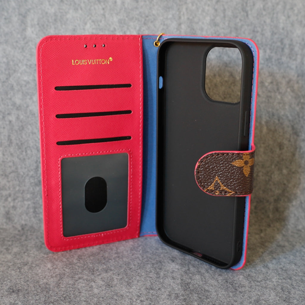 LV Phone Folio Case for iPhone 1116 Pro Max Plus