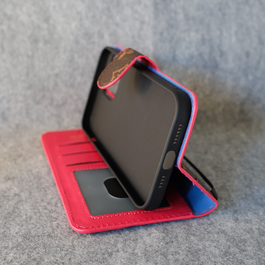 LV Phone Folio Case for iPhone 1116 Pro Max Plus