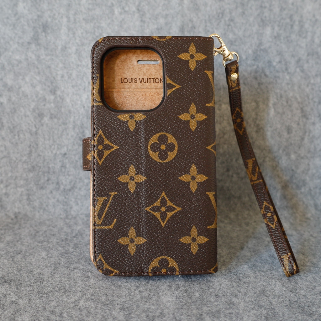 LV iPhone Folio Wallet Case for 1116 Pro Max Plus