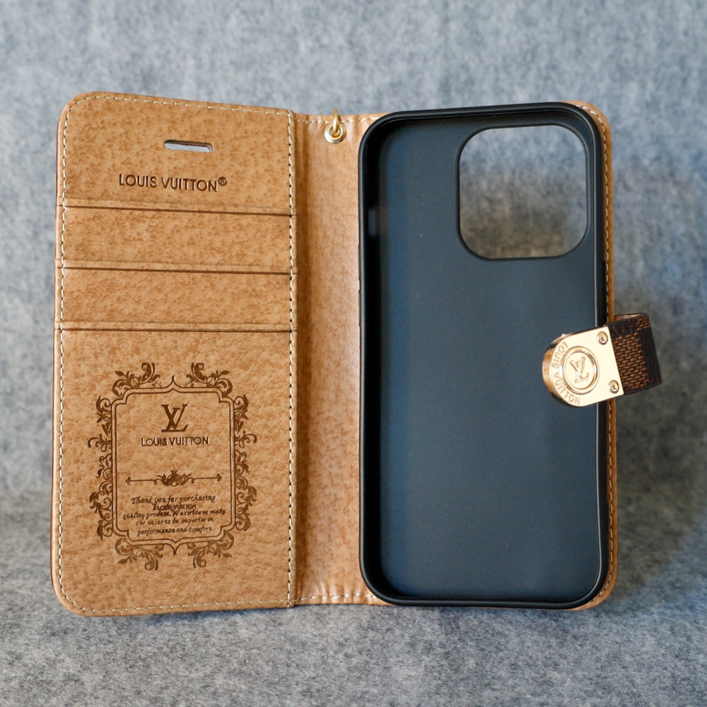 LV Folio Wallet Case for 1116 Pro Max Plus Series