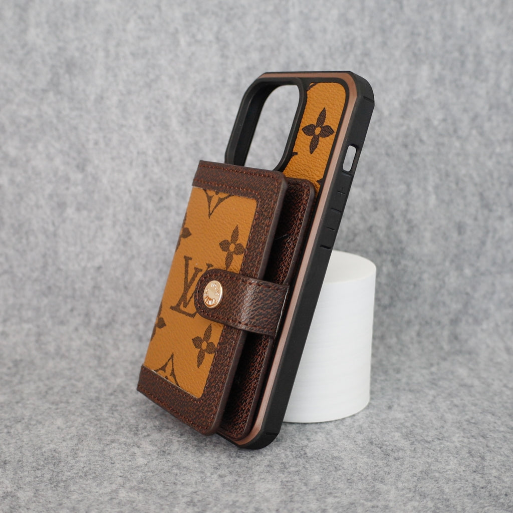 LV Card Slot Wallet Case for iPhone 1216 Pro Max Plus Series