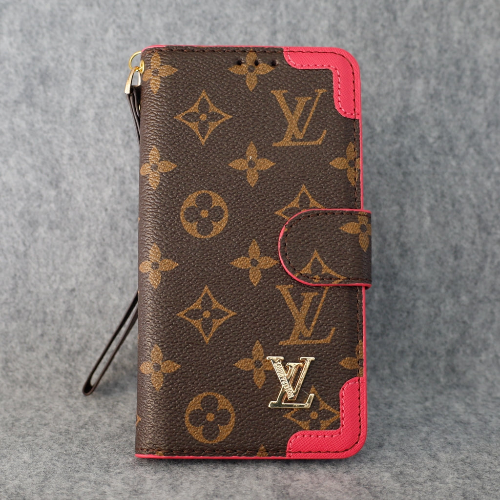 LV Phone Folio Case for iPhone 1116 Pro Max Plus