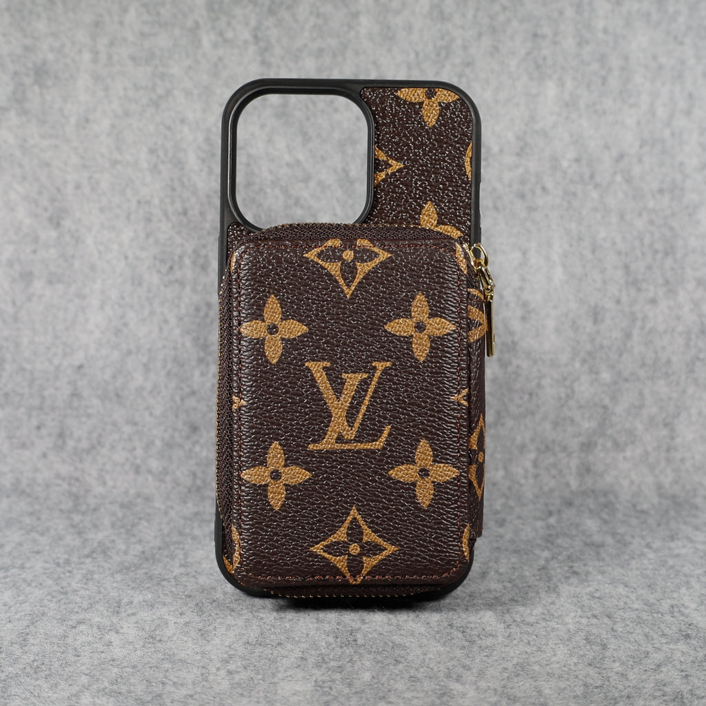 Designer iPhone Case Wallet Zipped Card Holder