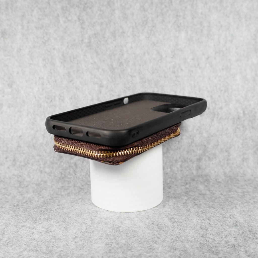 Designer iPhone Case Wallet Zipped Card Holder