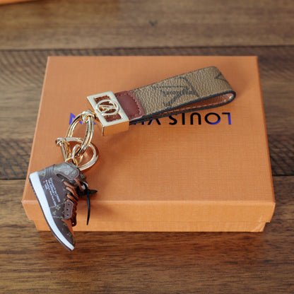 LV KeyChain Dupe Brown Monogram Sneakers