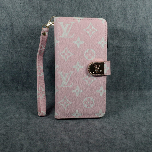Luxury LV Wallet iPhone Case Zip Kickstand Function for iPhone
