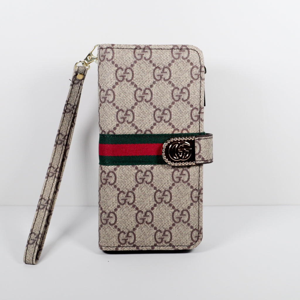 Gucci&nbsp;Wallet Phone Case Case Zipper Wallet Kickstand for iPhone