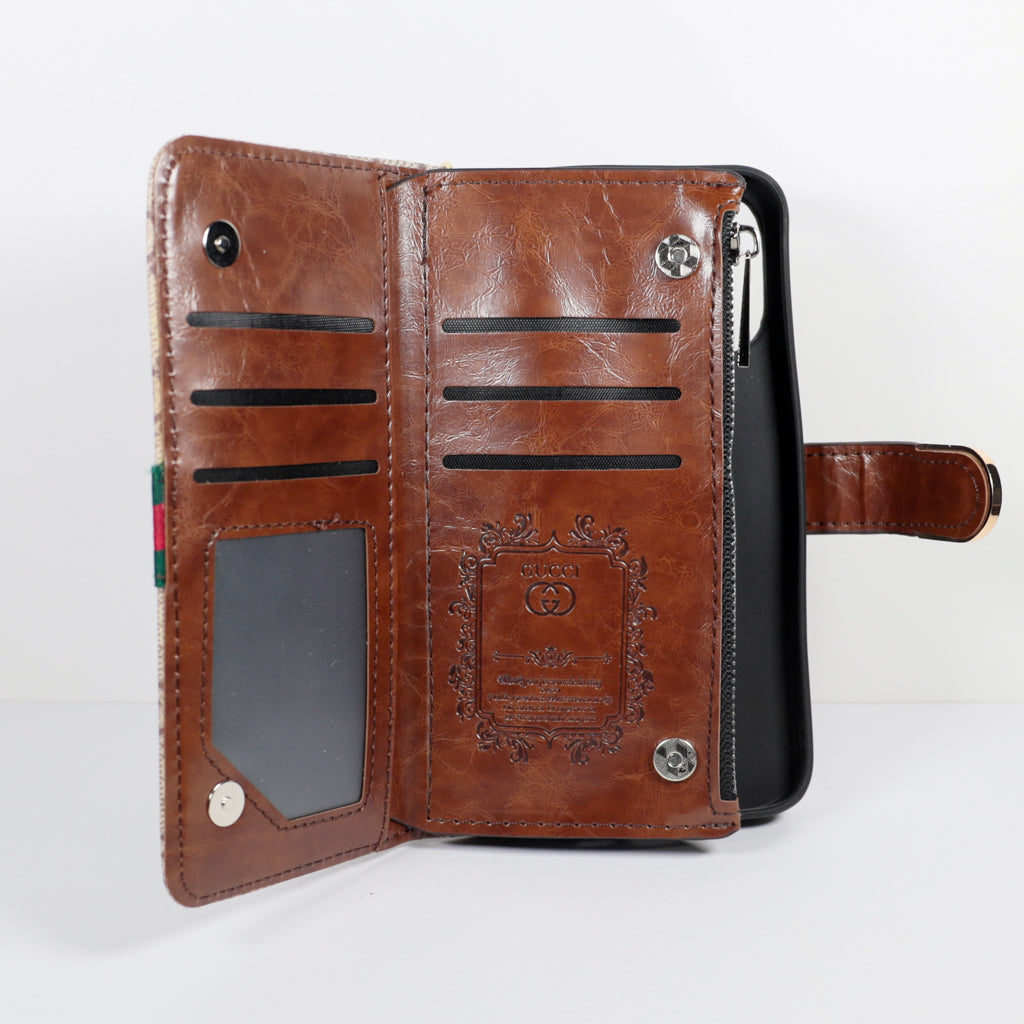 Gucci&nbsp;Wallet Phone Case Case Zipper Wallet Kickstand for iPhone