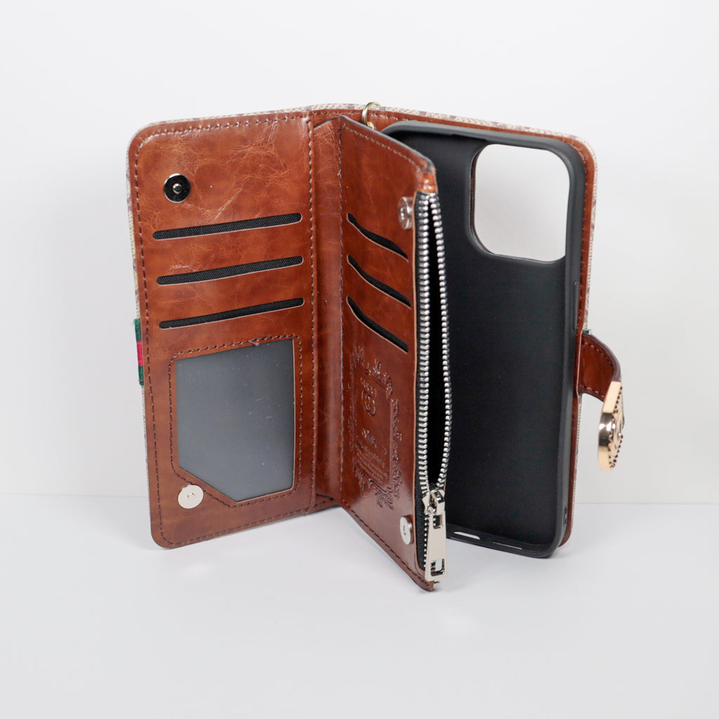 Gucci&nbsp;Wallet Phone Case Case Zipper Wallet Kickstand for iPhone