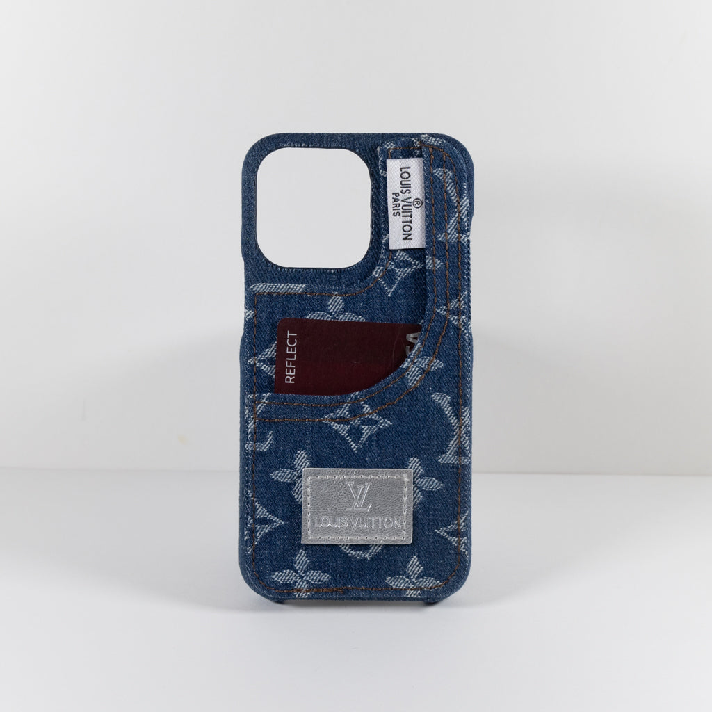 Louis Vuitton Phone Case with Card Holder for iPhone