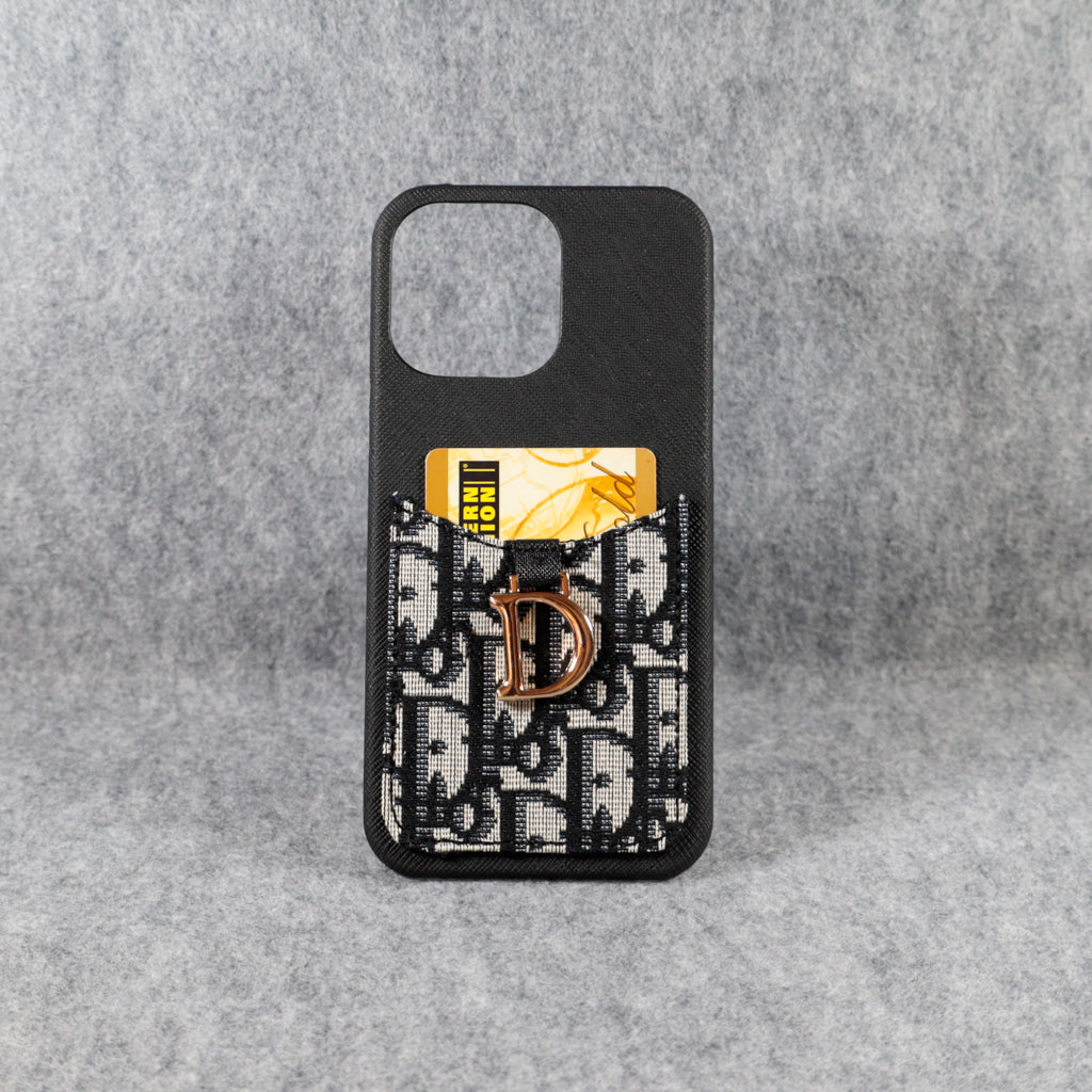Christian Dior Phone Case Card Holder for iPhone