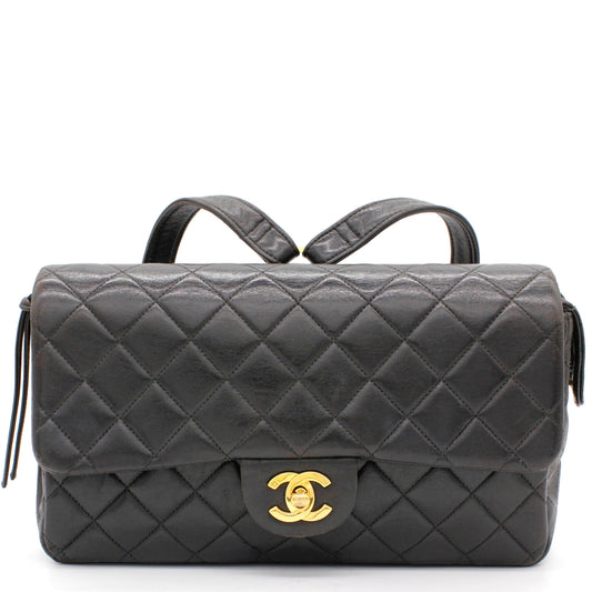 Chanel Lambskin Black Backpack Style 2