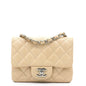 Chanel Beige Caviar Quilted Mini Square Flap Bag