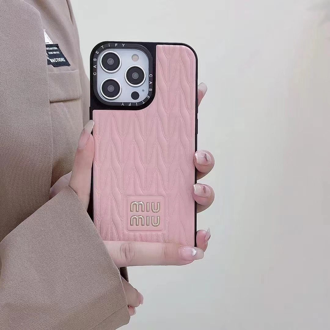 Miu Miu Case For Iphone 13 -17 Pro Max Plus / 18 Pro / 18 Pro Max