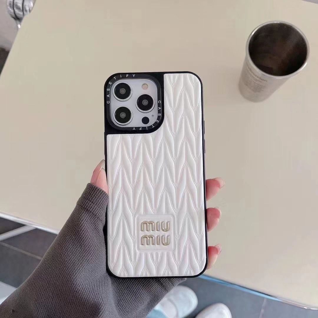 Miu Miu Case For Iphone 13 -17 Pro Max Plus / 18 Pro / 18 Pro Max