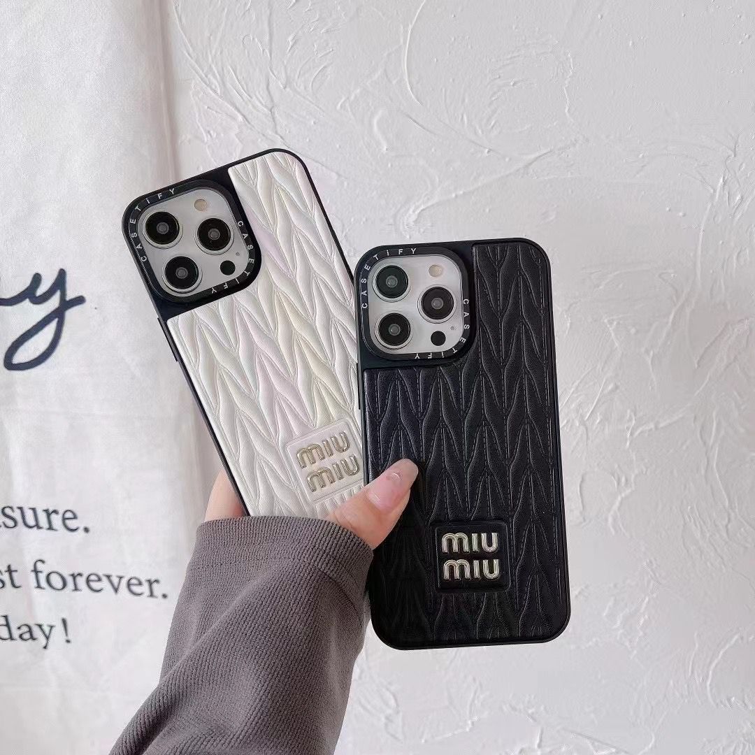Miu Miu Case For Iphone 13 -17 Pro Max Plus / 18 Pro / 18 Pro Max