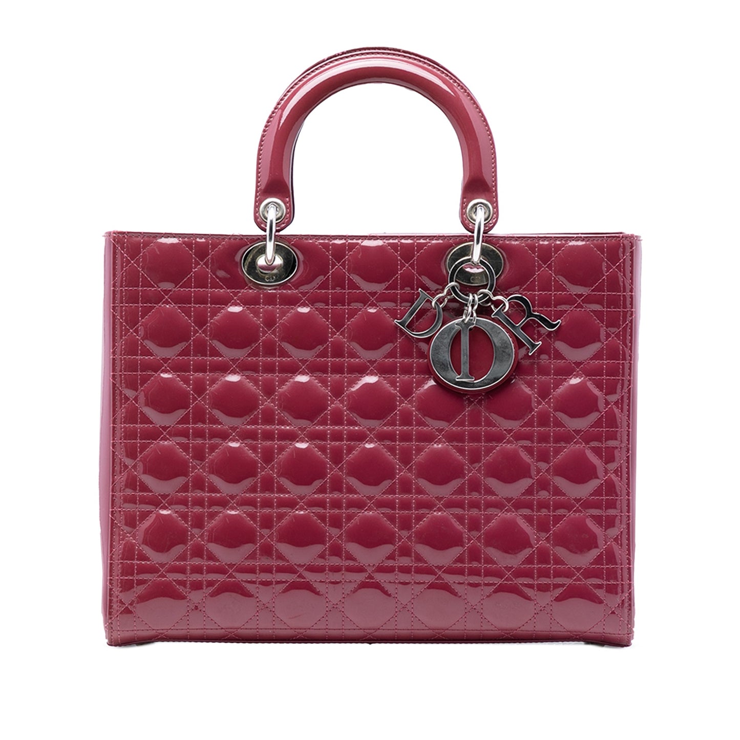 Dior Lady Dior Cannage Red Handbag Style 2