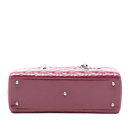 Dior Lady Dior Cannage Red Handbag Style 2