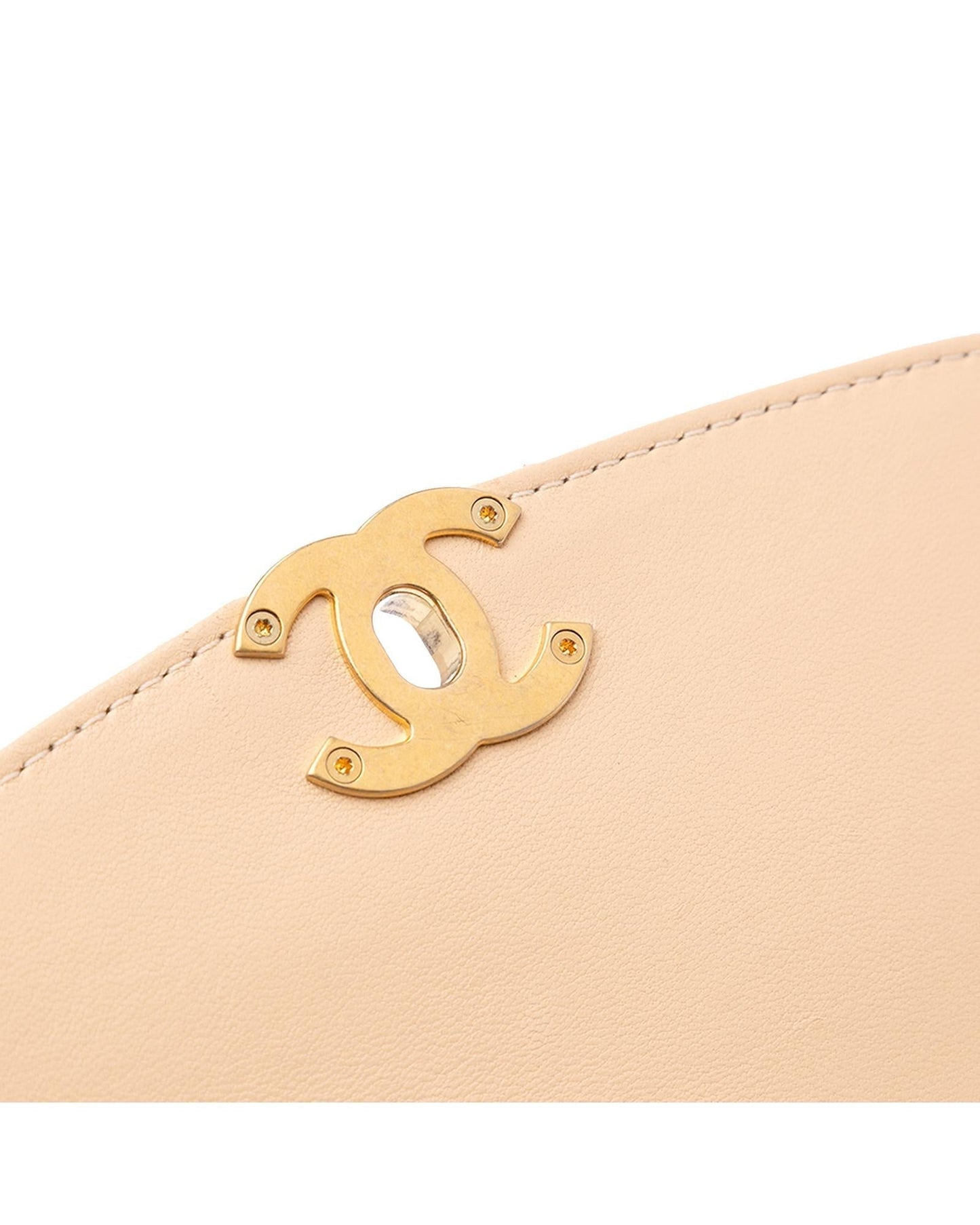 Quilted Lambskin Coin Flap Crossbody with Gold-Tone Chain Strap