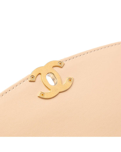 Quilted Lambskin Coin Flap Crossbody with Gold-Tone Chain Strap