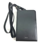 Christian Dior Shoulder Bag leather black pochette bag crossbody Phone case mens