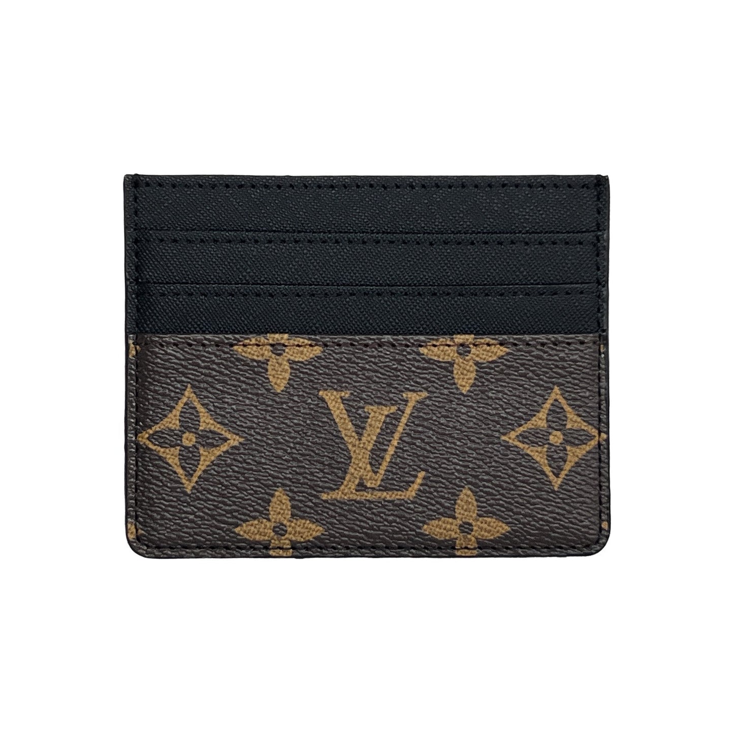LV BLACK AND BROWN MONOGRAM CARD HOLDER