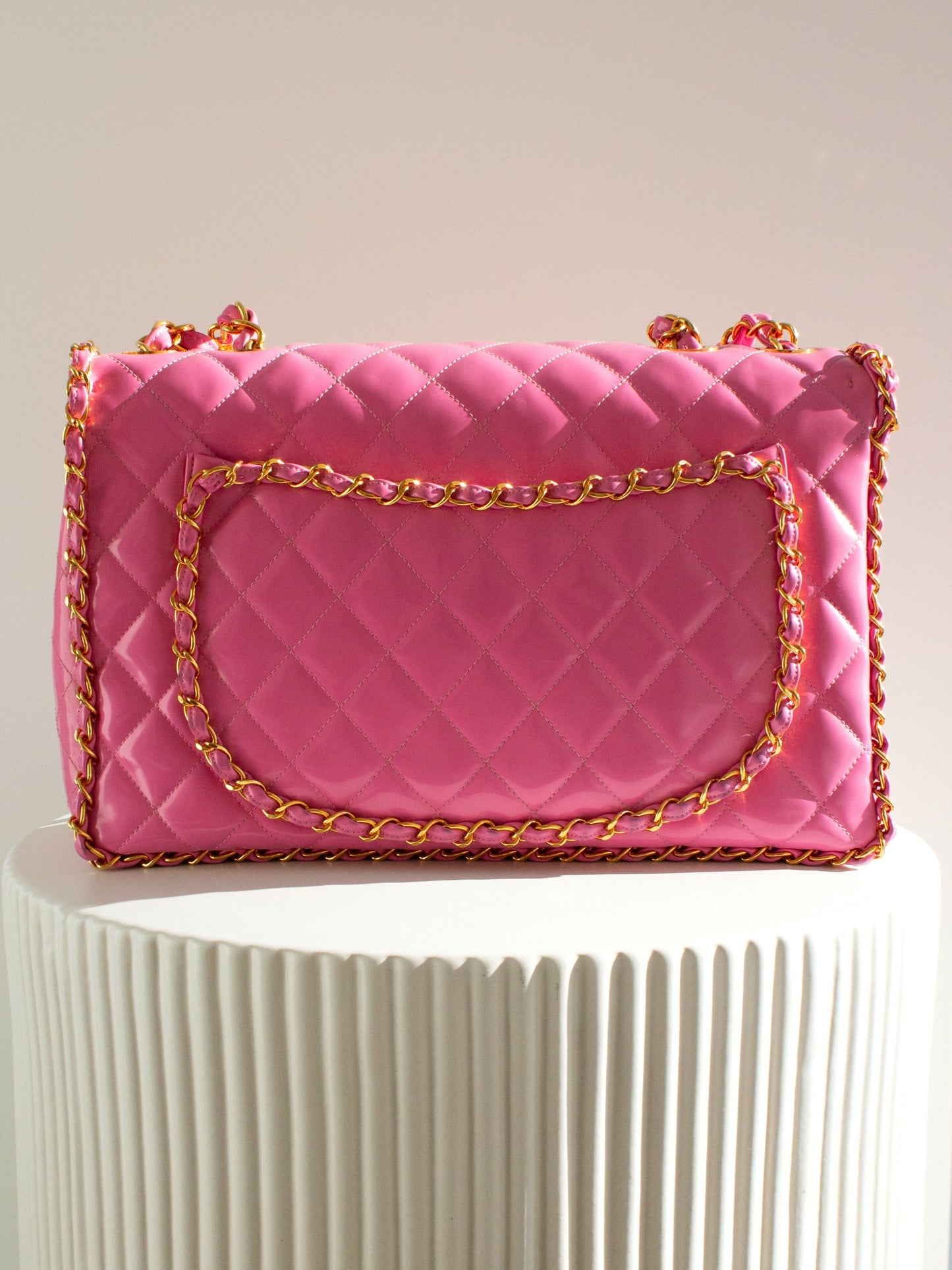 Chanel Lambskin Gold Shoulder Bag Style 18