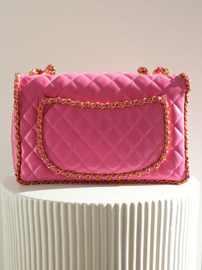 Chanel Lambskin Gold Shoulder Bag Style 18