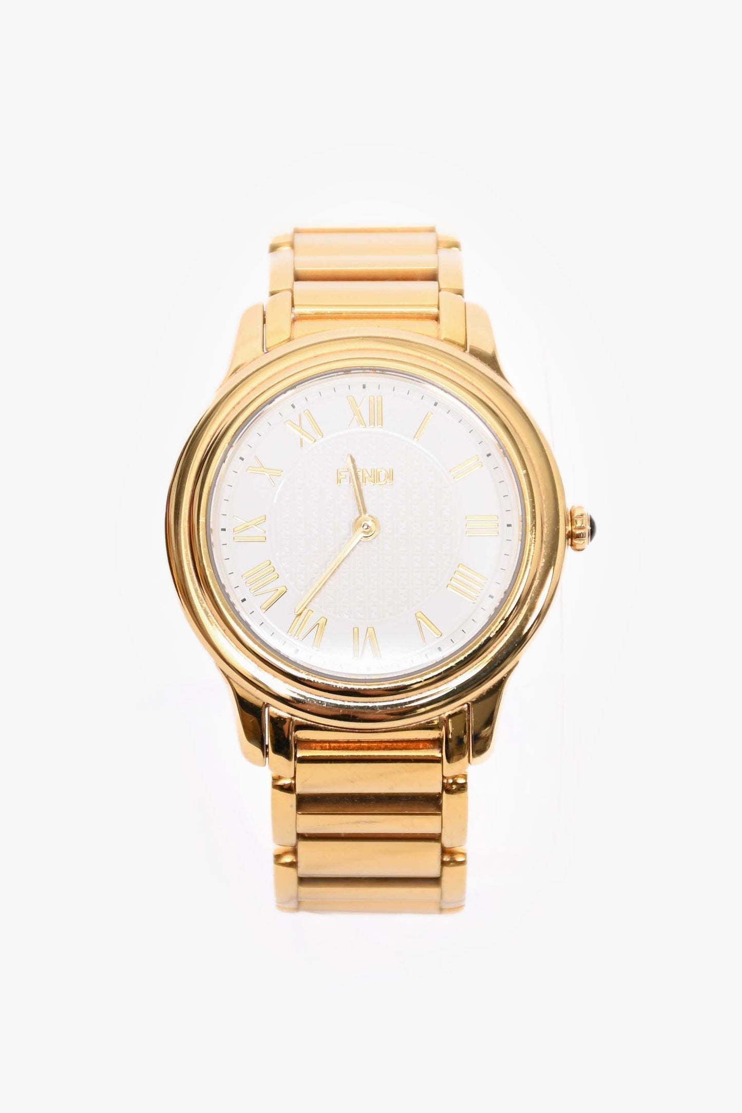 Fendi Gold Toned 32mm Round 'Classico' Watch