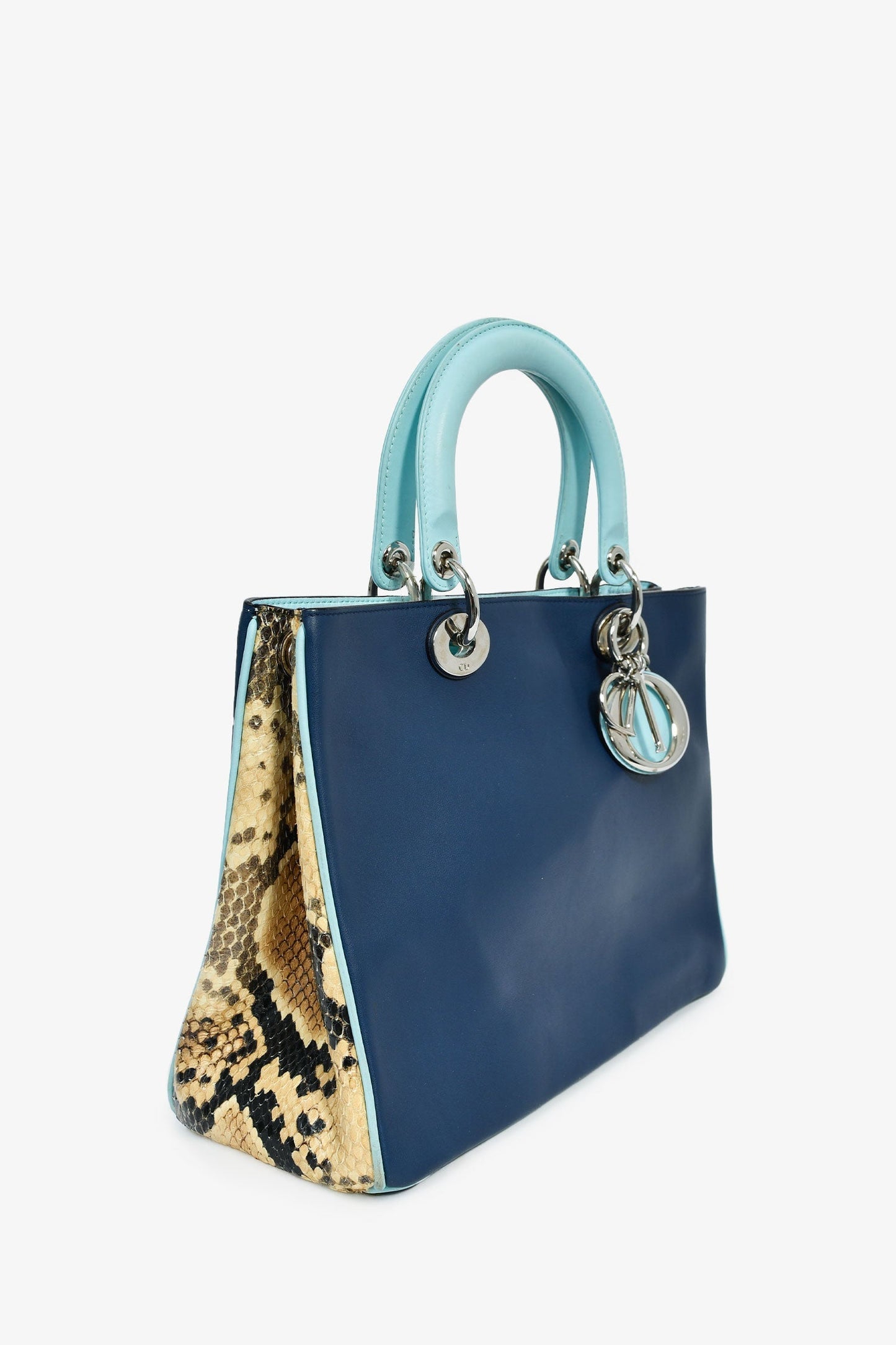 Dior Diorissimo Leather Blue Clutch