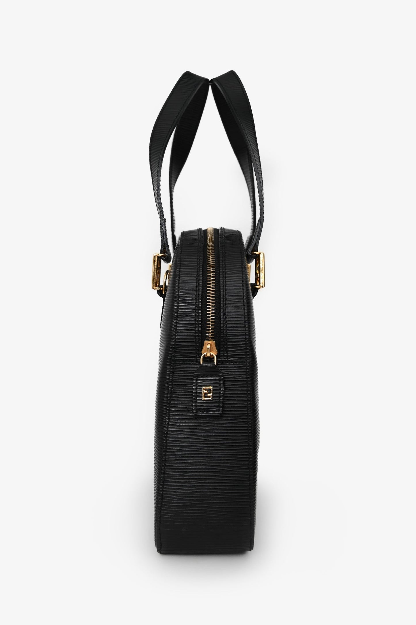 Fendi Black Epi Leather 'FF' bag with Strap