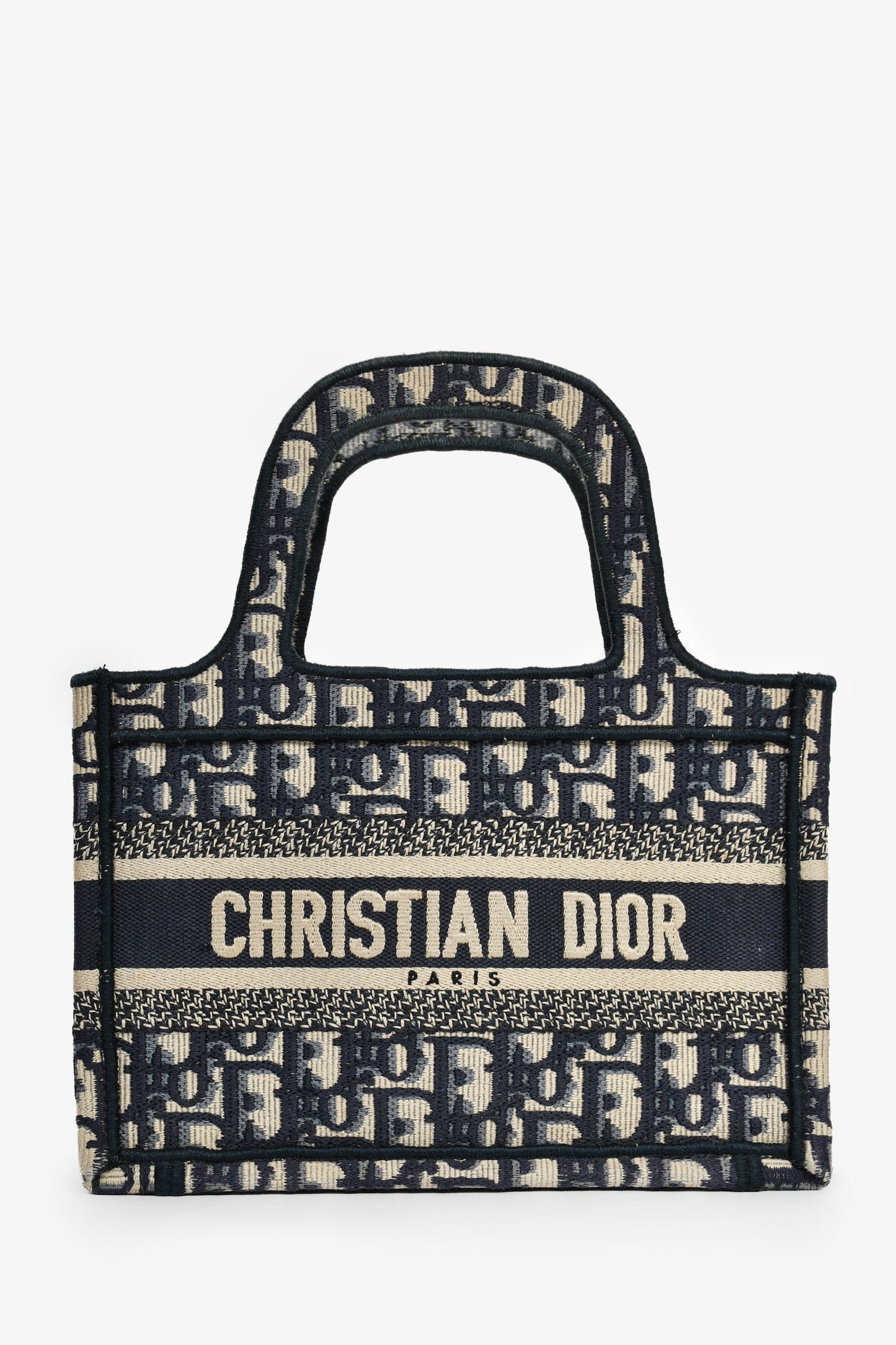 Dior Book Tote Oblique Navy Tote Bag