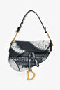 Dior Saddle Jacquard White Crossbody