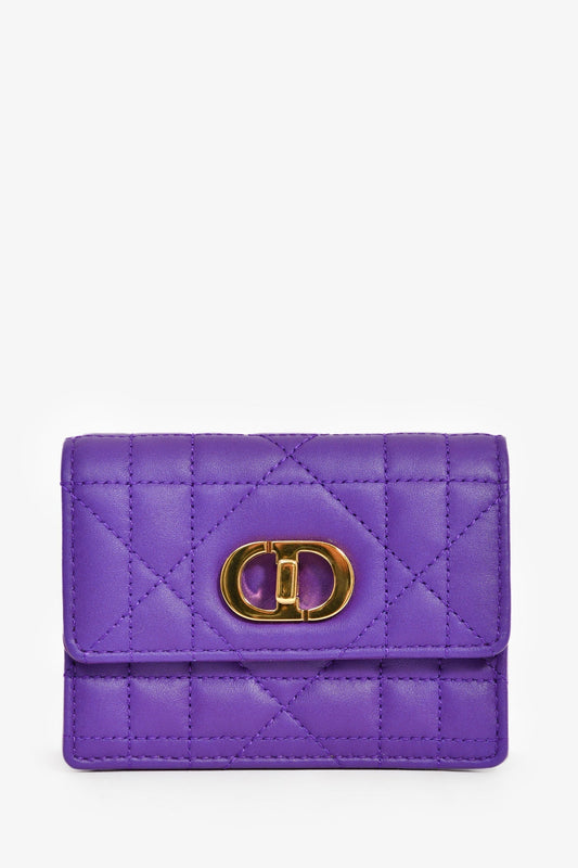 Christian Dior 2023 Purple Cannage Micro Miss Caro Bag