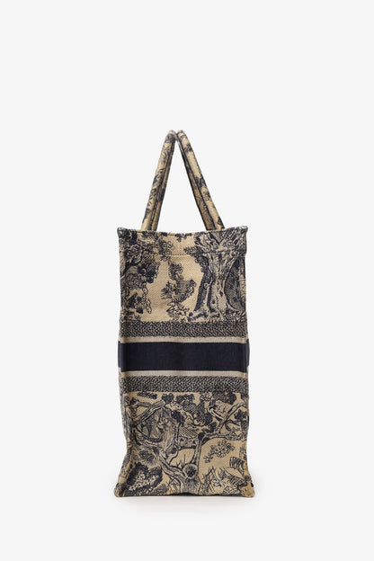 Dior Book Tote Leather Tote Bag Beige
