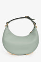Fendi Blue Leather 'Fendigraphy' Shoulder Bag