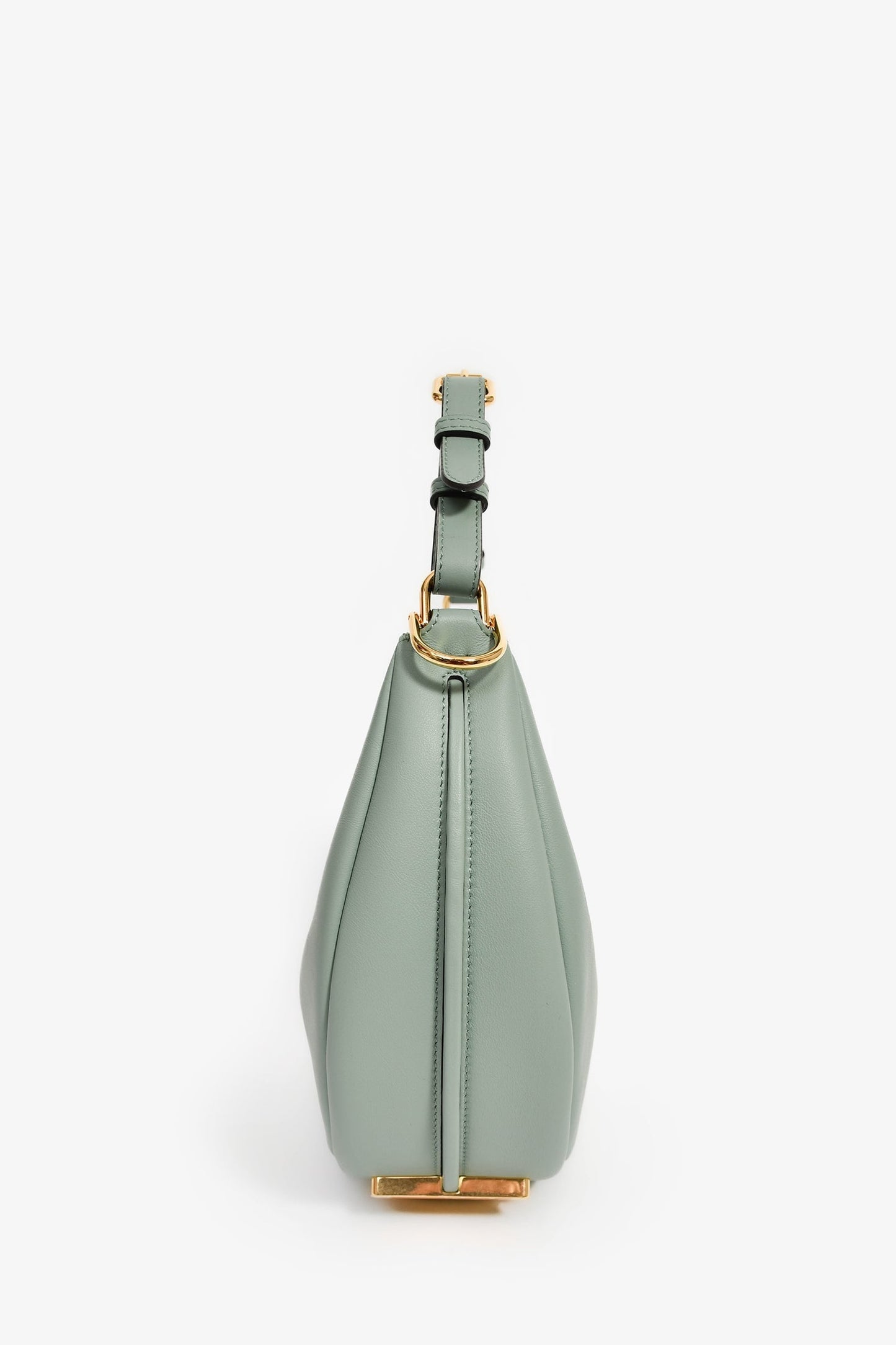 Fendi Blue Leather 'Fendigraphy' Shoulder Bag