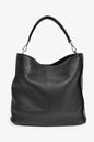 Fendi Black Leather Selleria Anna Bucket Bag with Strap