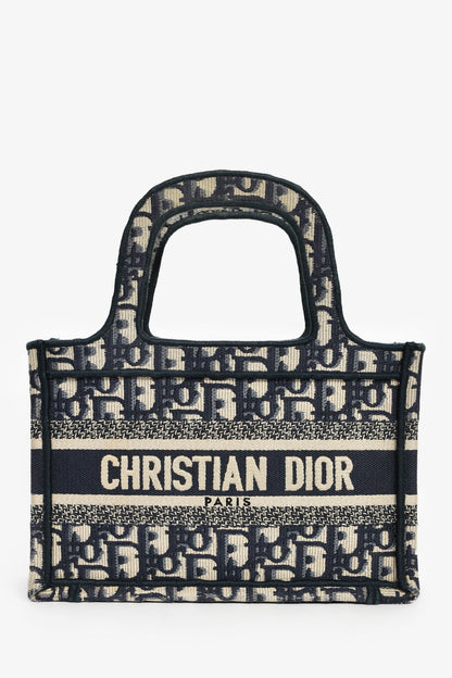 Dior Book Tote Oblique Navy Tote Bag Oblique