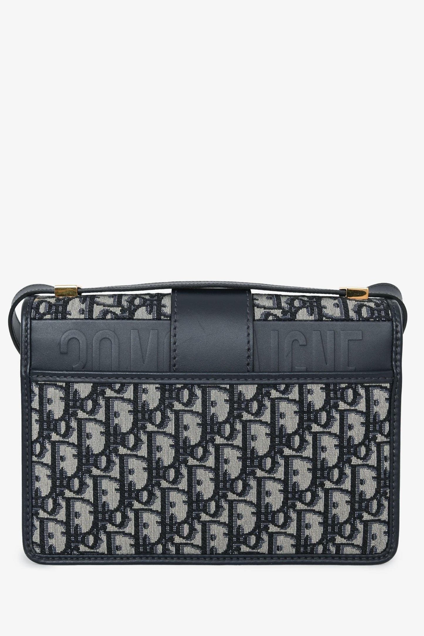 Dior 30 Montaigne Leather Navy Shoulder Bag