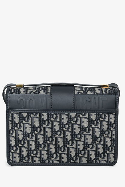 Dior 30 Montaigne Leather Navy Shoulder Bag