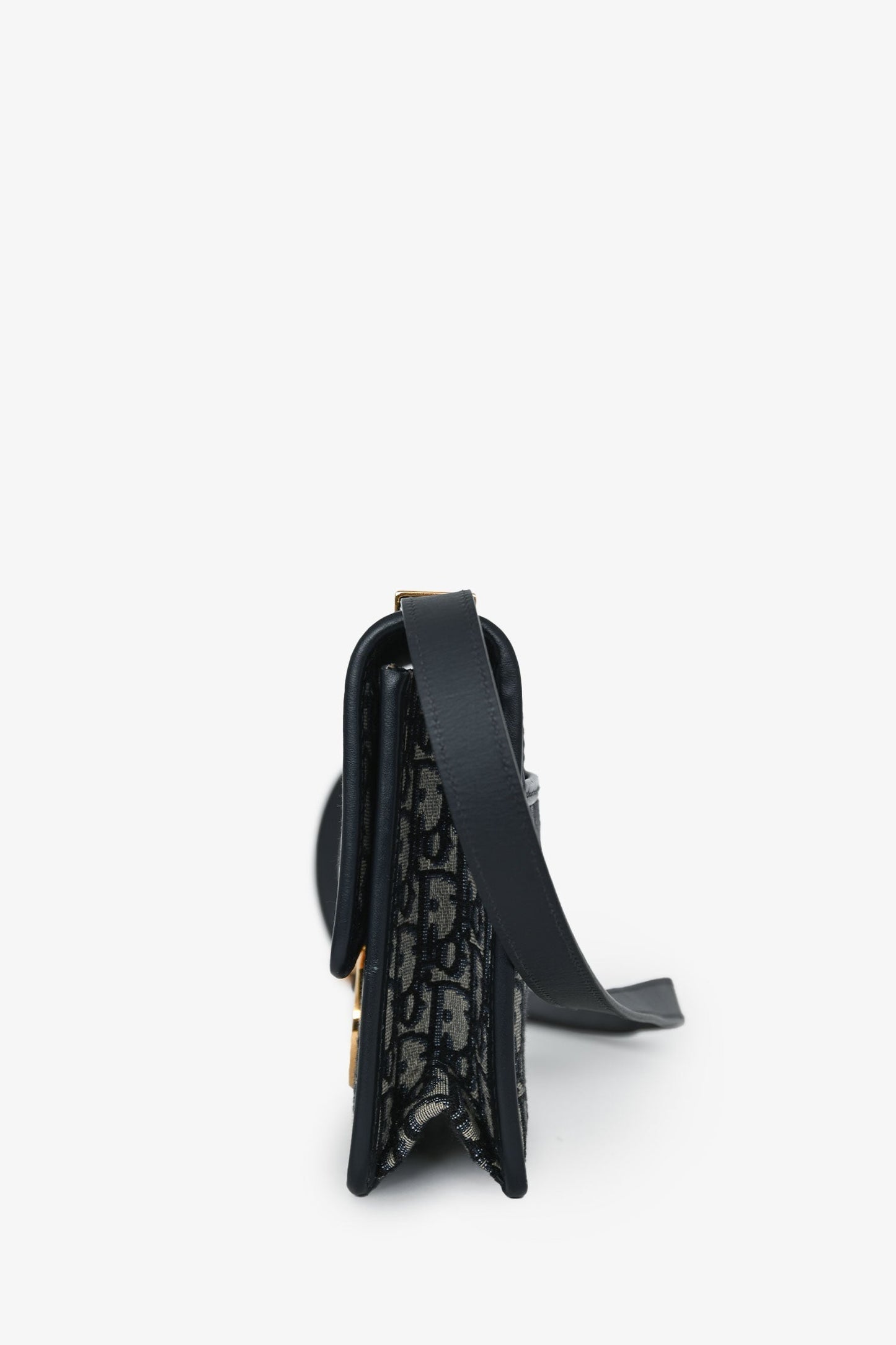Dior 30 Montaigne Leather Navy Shoulder Bag